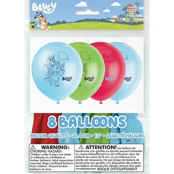 8 ballons en latex 12 po Bluey