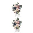 thumbnail image 1 of Wweixi Whimsical Blooms Low Maintenance Artificial Flower Collection Realistic BLUE PINK LH004 2Set, 1 of 6