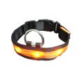thumbnail image 2 of Collier Lumineux Réglable pour Animaux de Compagnie Randonnée Animaux USB Nuit Marche Animal Allumé Choker Portable Lavable Colliers Animaux de Compagnie Fournitures Cadeau Orange M, 2 of 8