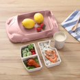 thumbnail image 2 of Assiette pour Enfants, Vaisselle pour Enfant Portable Antidérapant, Set Repas Bébé Ventouse Voiture De Dessin Animé pour La Plupart des Tables Et des Chaises Hautes (Rose), 2 of 5