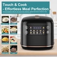 thumbnail image 3 of Pentantan Digital Rice Cooker, 6-Cup/2.1QT Small Rice Maker, 10 Presets, 24-Hour Delay Timer & Keep Warm, Non-Stick Inner Pot, Black, 3 of 7