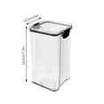 thumbnail image 3 of Cagogo Food Storage Containers, Airtight Dry Food Storage Jars, Large Medium Small Kitchen Pantry Organization, Transparent Plastic Storage Containers for Grains Barley Nuts Candy, Snack Food, 3 of 4