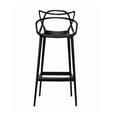 thumbnail image 3 of Kooper tangled polypropylene Modern-Mid Century Stool in Black, Indoor - Outdoor Stool, Kitchen Stool, Restaurant Stool Set 2, 3 of 4