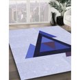thumbnail image 3 of Ahgly Company Machine Washable Indoor Rectangle Transitional Lavender Blue Area Rugs, 2' x 3', 3 of 7