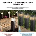 thumbnail image 3 of Binwennn Reading Lamp Clip Bed Rice Light Curtain Reading Lamp for Bedroom Nightstand 4pc Solar Lights Mini Solar Lights Outdoor Solar Lights Grounded Plug Solar Lights, 3 of 5