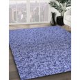 thumbnail image 3 of Ahgly Company Tapis de Zone Carré Lavable en Machine Bleu Denim Transitionnel, 4 Pieds Carré, 3 of 7