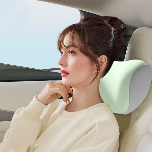 Car Headrest Lumbar Cushion Set Colorful Lumbar Cushion Backrest Driving Seat Car Lumbar Support Neck Pillow