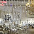 thumbnail image 1 of Lefu 1string Glass Crystal Bead Drape Door Valance Hanging Curtain Room Divider Decor, 1 of 6