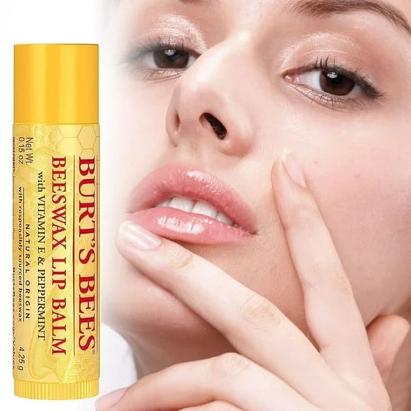 Refurbished Burt's Bees Lip Balm Stocking Stuffers, Moisturizing Lip Care, 4-Pack