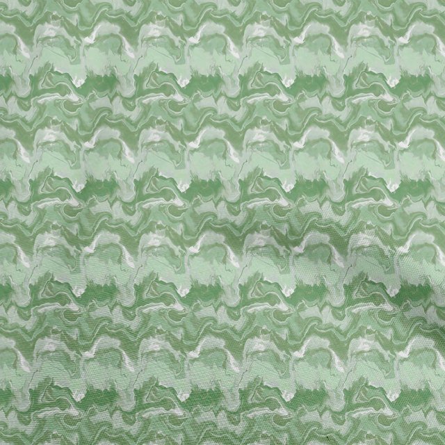 oneOone Silk Tabby Green Fabric Abstract Sewing Material Print Fabric By The Yard 42 Inch Wide