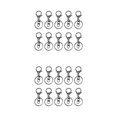 thumbnail image 2 of Maytalsory 10pcs Metal Carabiners Lobster Claw For Keychain - Strong And Functional Accessories For Easy Key Gun black 2Set, 2 of 6