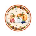 thumbnail image 1 of Disposable Thanksgiving Plates 20 Pack Pumpkin Maple Leaf Design 7 in Paper Dinner Plates for Fall Party Supplies and Table Decorations, 1 of 7