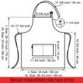 thumbnail image 2 of (Price/each)Opromo Unisex Cotton Canvas Adjustable Chef Kitchen Aprons with 2 Pockets-Red-L, 2 of 7