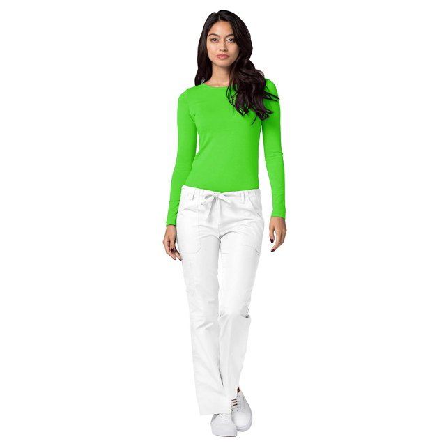 Adar Underscrubs for Women Multi Color 3 Pack - Long Sleeve Underscrub Comfort Tee