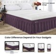 thumbnail image 2 of SGI Bedding 9 Inch Wrap Around Bed Skirt | Microfiber Bed Skirt | Fade Resistant, Wrinkle Free, Anti-static, Decorative, Extra Storage Space, Clutter-Free | California King, Plum, 2 of 6