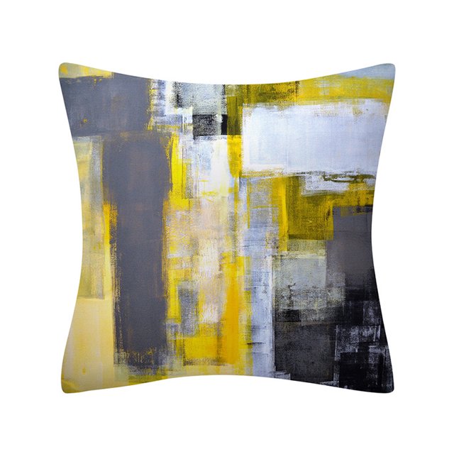 2 Pcs Abstract Taie d'Oreiller Throw Taie d'Oreiller Canapé-Lit, 45 * 45cm 7