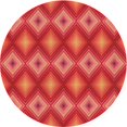thumbnail image 1 of Ahgly Company Tapis d'Intérieur Ronds Transitionnels Lavables à la Machine, Orange Vif, 5 Pieds Rond, 1 of 7