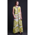 thumbnail image 3 of Bimba Robe Longue Décontractée d'Été Sans Manches à Fente avant Imprimée Teinture sur Nœuds pour Femmes - Grande, 3 of 5