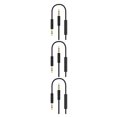 thumbnail image 1 of bedienty Car Stereo  for AUX Cable Computer Headphone Handsfree Phone Call Wire Control 3 .5mm Audio Cord black 3Set, 1 of 6