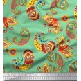 thumbnail image 1 of Soimoi Poly Georgette Fabric Artistic Paisley Decor Fabric Printed Yard 42 Inch Wide, 1 of 3