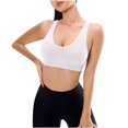thumbnail image 1 of Womens Plus Size Bras Convertible Bra Feature V-Neck Push-up Bra Style W-279 White M, 1 of 6