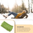 thumbnail image 4 of Bandeau d'Hiver pour Femmes Élasticité Tête Chaude Chunky Dames avec Cache-Oreilles Torsadés Style Simple Accessoires pour Cheveux pour Femmes Vert Armée, 4 of 6