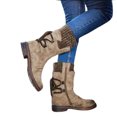 thumbnail image 1 of Women's Winter Warm Back Lace Up Snow Boots with Thick Heel Vintage Style Design, 1 of 6