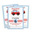 thumbnail image 1 of Darling Souvenir White Birthday Invitation Card 28 Pcs Fill or Write In Blank Invites Printable Party Supplies 5 x 7 Inches, 1 of 5