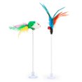 thumbnail image 2 of Cat Toy Funny Interactive Suction Spring Cat Toy Cat Feather Wand Cat Teaser, 2 of 5