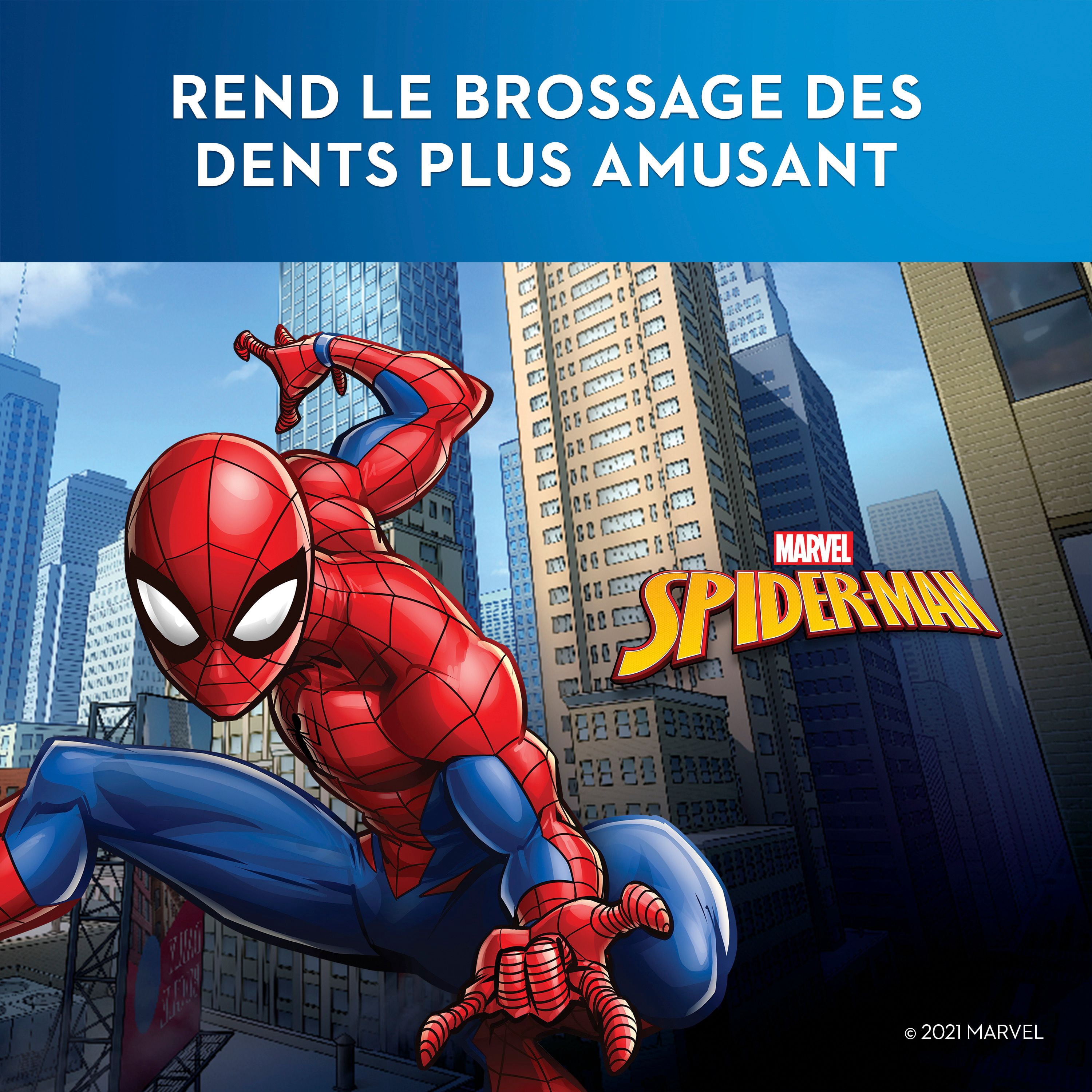Oral-B Brosse à Dents Électrique pour Enfants avec Marvel's Spiderman, pour Enfants 3+