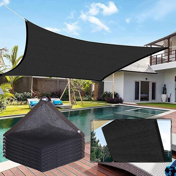 Zahazoho Voile d'Ombrage 10x10 Pieds' Auvent Blocage UV pour Patio Terrasse Pergola Cour Pelouse Activités Extérieures