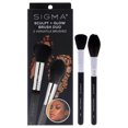 thumbnail image 1 of Sculpt Plus Glow Brush Duo by SIGMA for Women - 2 Pc Small Contour Brush - F05, Spotlight Duster Brush - F37, 1 of 8