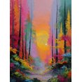 thumbnail image 1 of Qisvanset Impression sur Toile de Forêt Texturée Colorée 12x16 Pouces Art de Cuisine, 1 of 8