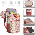 thumbnail image 4 of Retro Floral Rustic Print Backpack Cooler - 20L Leakproof & Easy to Clean, Ideal for Students and Families, 4 of 5