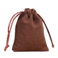 thumbnail image 1 of Youkk Jewellery Pouch Small Drawstring Bags Earrings Rings Packaging Display Handicrafts Holder Wedding Gifts Drawable Pouches Coffee-8*10, 1 of 6