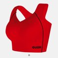 thumbnail image 1 of Wirefree Sports Bra for Plus Size Women, Full Coverage with Side Support & Back Smoothing Design, High Impact Support for Running, Gym & Yoga. Red 40, 1 of 3