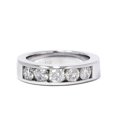 thumbnail image 2 of 1 1/4ct Diamond Mens Wedding Ring Channel Set High Pold Band Jewelry Round Cut, 2 of 2