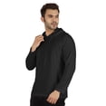 thumbnail image 4 of Inkmeso Solid Winter Hooded Sweatshirt For Mens Long Sleeve Drawstring Pullover Hoodie, 4 of 7