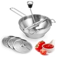 thumbnail image 1 of Manual Vegetable Fruit Mill, Manual Food Mill 3 Interchangeable Plates  for Restaurant, 1 of 7