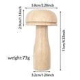 thumbnail image 3 of TIELUTT Mush Room Knit Patch with Large Eye Needles for Knitting compatible with Machines 40 Needle Knitting Books for Beginners Diy Knitting compatible with Machine 22 Knitting Bag Backpack Diy Knit, 3 of 6