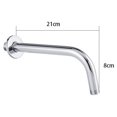 thumbnail image 1 of Stainless steel Shower Head Extension Arm Straight Angled Extra Hose Pipe Shower, 1 of 5
