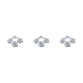 thumbnail image 3 of ZheElen 50x Low Maintenance Fabric With Realistic Appearance For Albums And Clothing Wide Application Soft Texture Multi-color Silver 4.5cm 3Set, 3 of 6