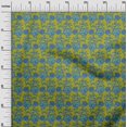 thumbnail image 2 of oneOone Polyester Lycra Fabric Leaves & Floral Block Print Fabric By The Yard 56 Inch Wide, 2 of 4