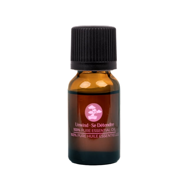 ScentSationals Huile Essentielle 100 %, Décompressez dans une Bouteille en Verre Ambre de 15 ml avec un Bouchon Noir à l'Épreuve des Enfants, Présentant une Icône de Bonsaï Rose et une Étiquette Bilingue. Ce Mélange d'Huiles d'Aromathérapie Convient aux Diffuseurs de Désodorisant pour Améliorer les Atmosphères à la Maison Ou au Travail.