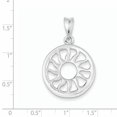 thumbnail image 2 of Pendentif en Forme de Soleil en Argent Sterling 925 Poli, 2 of 2