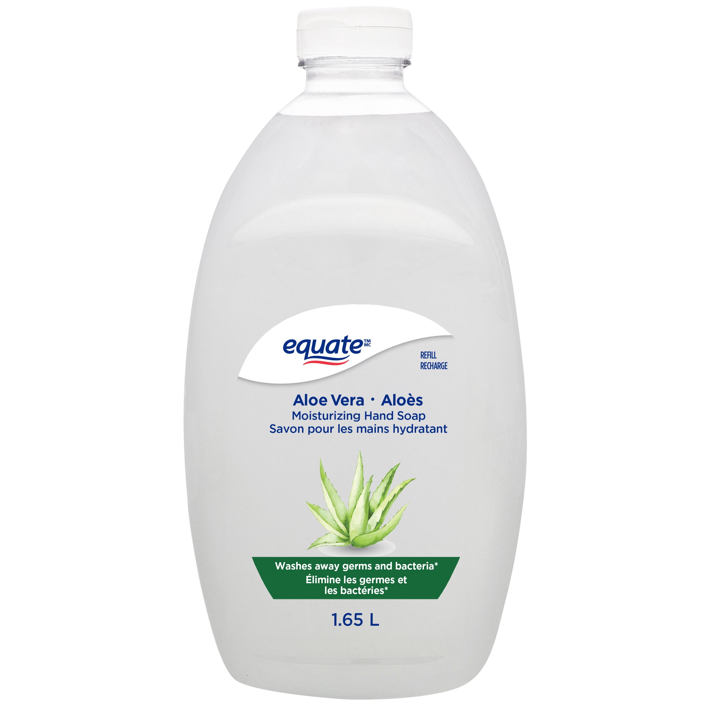 Equate Aloe Vera Moisturizing Hand Soap Refill, 1.65L