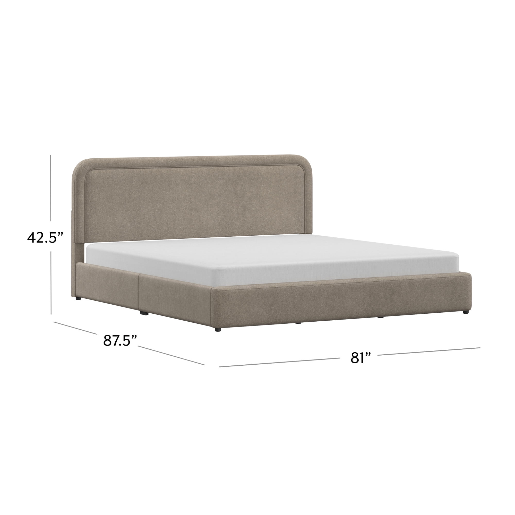 Better Homes & Gardens Juliet Queen Platform Bed, Sand