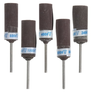 Shisuyan 5pcs Sanding Drums Sleeves Polishing Rolls Sanding Sticks Rotary Tool Sanding Drums (240#, 400#, 600#, 800#, 1000#)