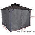thumbnail image 2 of APEX GARDEN Ensemble de Rideaux d'Intimité pour Pavillon 10 Pieds x 10 Pieds, 2 of 2