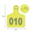 thumbnail image 3 of Mistaha 100PCS Numbered Ear Tags 001-100 Drop-Proof Recognizable Animal Livestock Ear for Cows Sheep Pigs, 3 of 7
